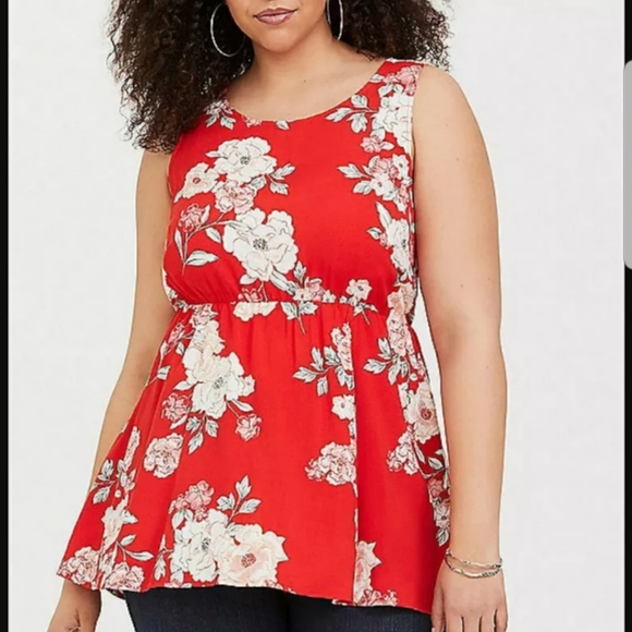 torrid Tops - Set of Torrid sz 2 floral sleeveless tops